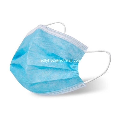 Mascareta facial descartável de proteção pessoal Flat Ear Loop 3 Ply fornecedor